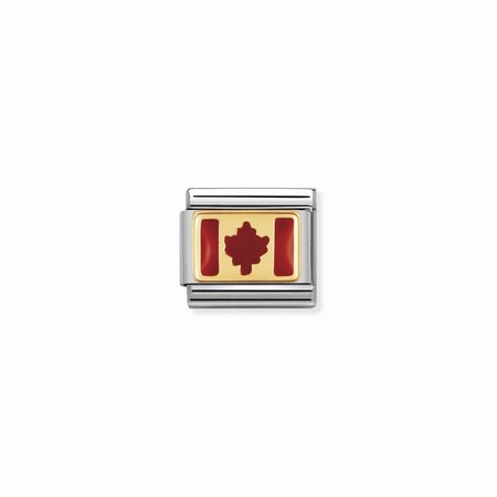 Nomination Gold Canada Flag Composable Charm